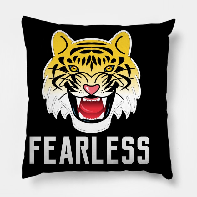 Fearless Pillow by IndiPrintables