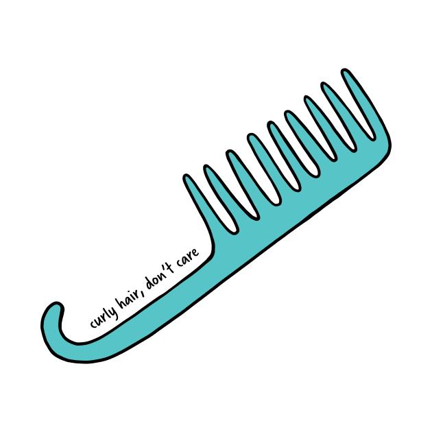 Curly Hair, Don&#39;t Care Bath Comb by murialbezanson