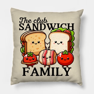 The Club Sandwich Family Pillow