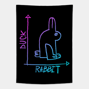 Duck Rabbit Illusion Tapestry