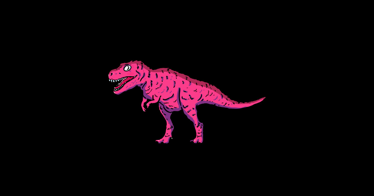 Fluffy T Rex - Dinosaur - Sticker | TeePublic