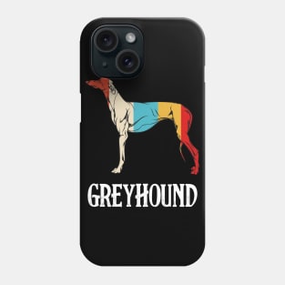 Greyhound - Retro Style Sighthound Vintage Silhouette Phone Case