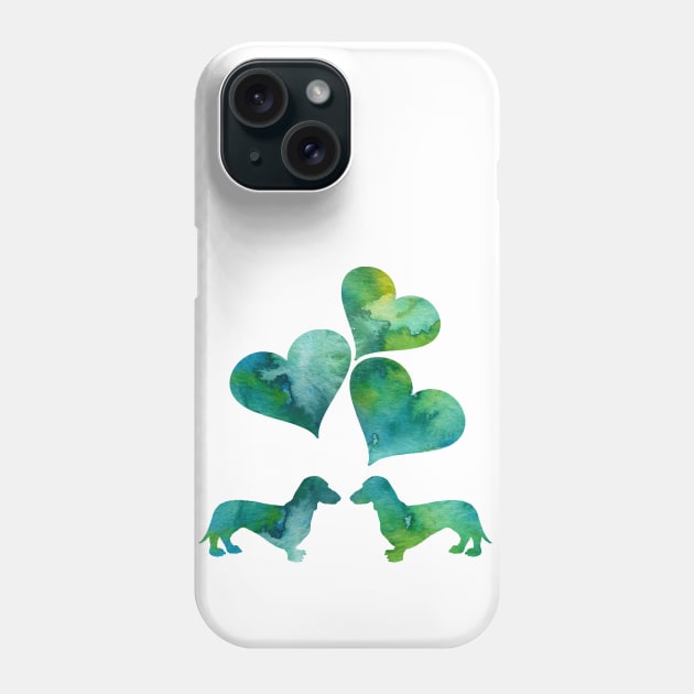 Dachshund Art Phone Case by TheJollyMarten