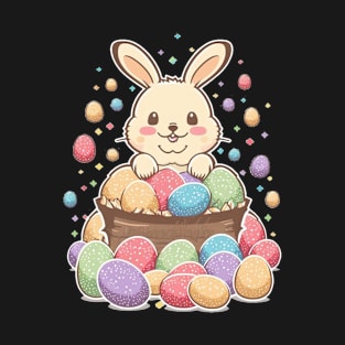 Cute Easter Bunny Easter Egg Men Women Kids T-Shirt