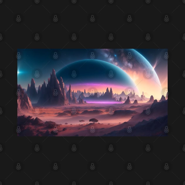 Beautiful scenery on another planet by WODEXZ
