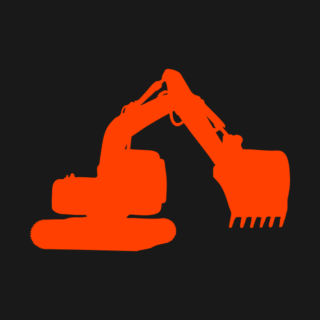 excavator by Huggy Mauve