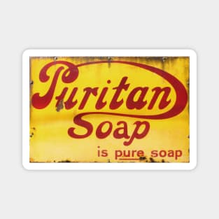 Puritan Soap, Vintage Enamel Sign Magnet