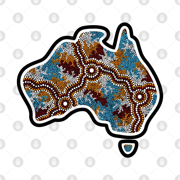 Aboriginal Map Wetlands by hogartharts