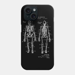 Anatomical Human Skeleton Patent Print 1921 Phone Case