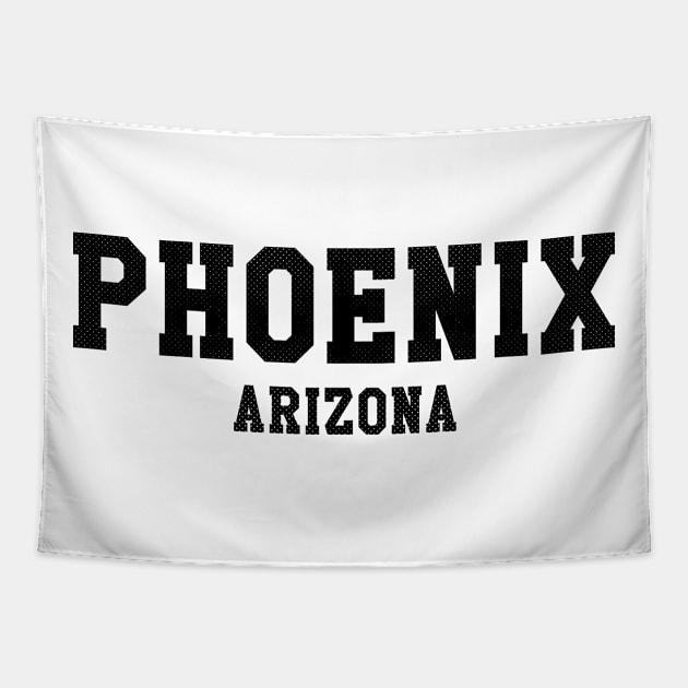 Phoenix, Arizona - AZ Sports Text Tapestry by thepatriotshop