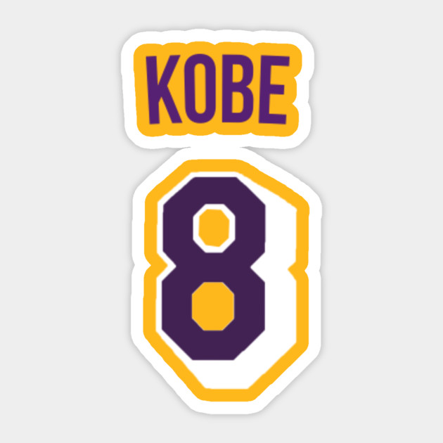 Kobe Bryant Kobe Nickname Jersey Los Angeles Lakers Nba Sticker Teepublic