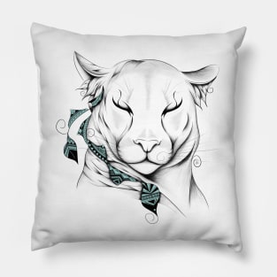 Poetic Cougar Pillow