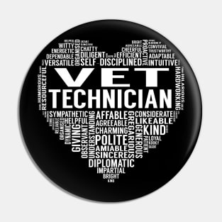 Vet Technician Heart Pin