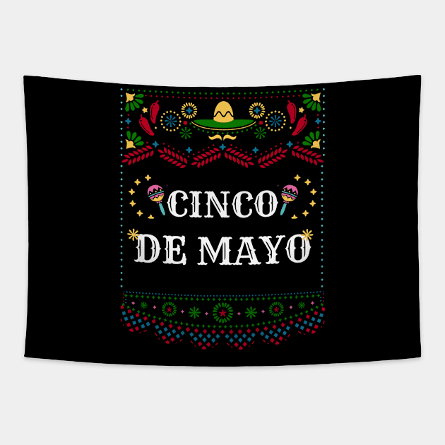 Cinco de Mayo Party Tapestry by ChasingTees