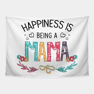 Happiness Is Being A Mama Wildflowers Valentines Mothers Day Tapestry