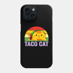 Taco cat retro Phone Case