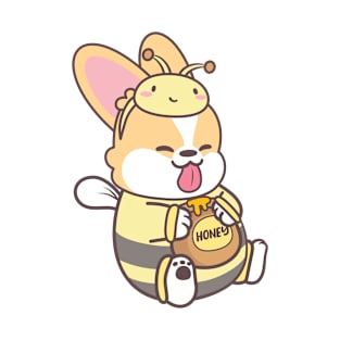 Corgi Honey Bee T-Shirt