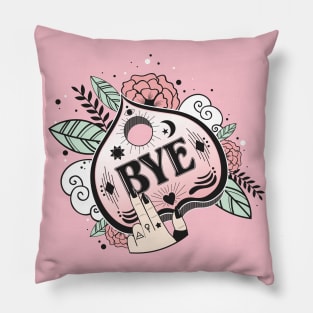 BYE - Peach version Pillow