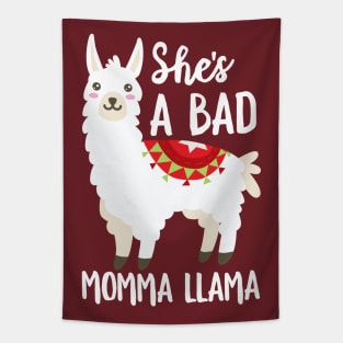 She's A Bad Momma Llama Tapestry