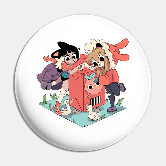 Juice and Goose Pin by StickyAndSleepy