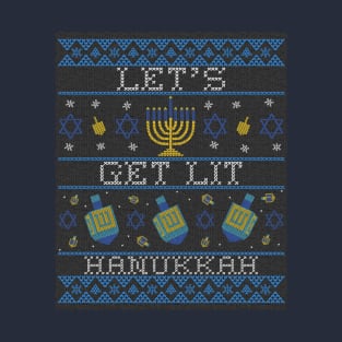 Let's Get Lit Hanukkah T-Shirt