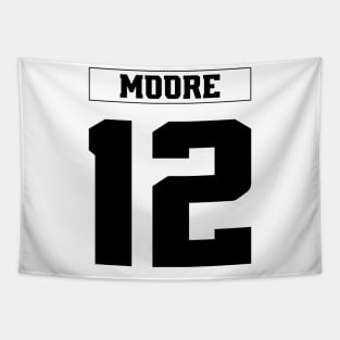 DJ Moore Football Tapestry