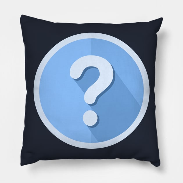 Question Mark Icon Pillow by LironPeer