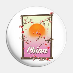 China Cherry Blossom Pin