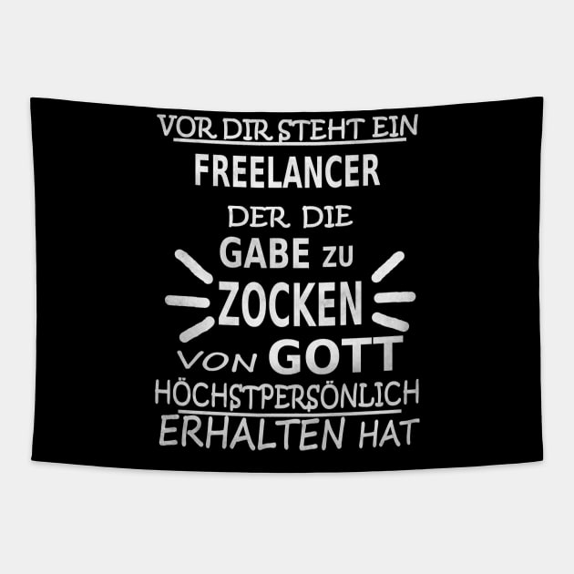 freelancer internet arbeit job geschenkidee spruch Tapestry by FindYourFavouriteDesign