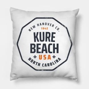 Kure Beach, NC Summertime Vacationing Memories Pillow