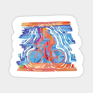 Road Bike Vintage Gift for Women Magnet