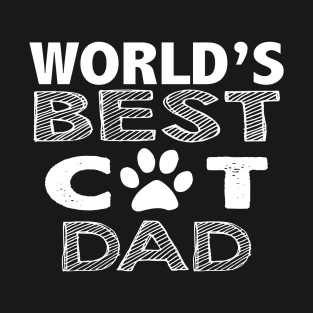 Worlds Best Cat Dad T-Shirt