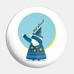 Old Wizard Character Pin