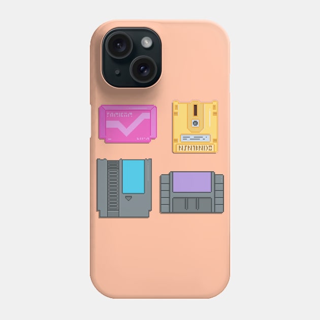 8-Bit Family Phone Case by JMADISON