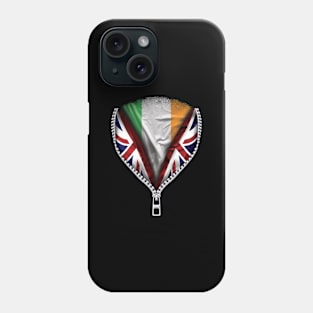 Irish Flag  Ireland Flag zipped British Flag - Gift for Irish From Ireland Phone Case