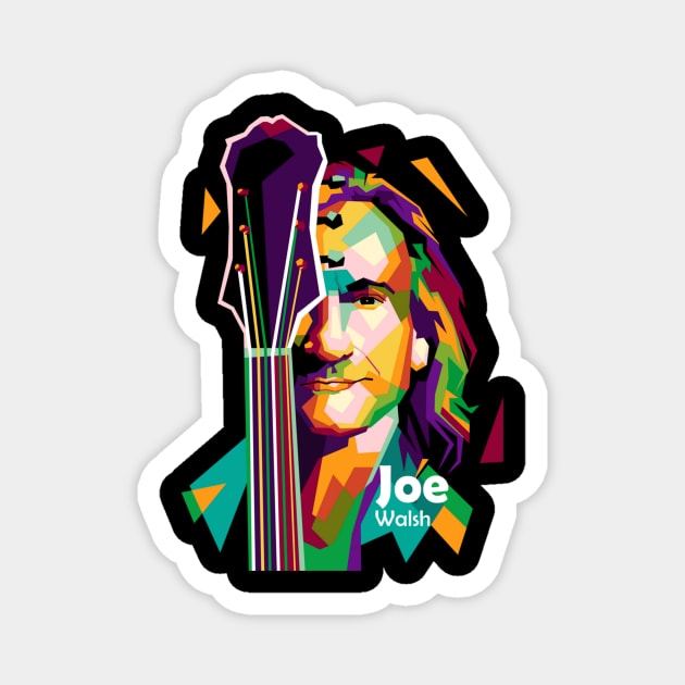 Joe Walsh In Pop Art Magnet by animaperio pixel retro