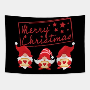 Christmas funny gnomes, Hanging with my gnomies,Merry christmas Tapestry