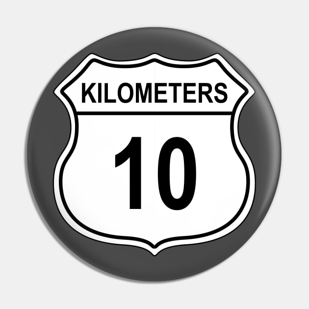 10k US Highway Sign Pin by IORS