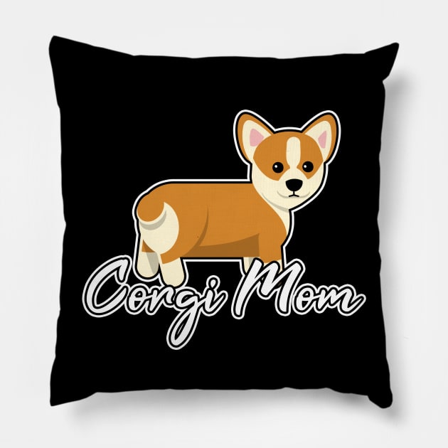 Corgi Mom Pillow by LunaMay