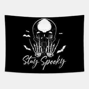 Stay Spooky Skull Halloween Tapestry