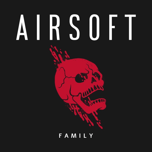 Airsoft Family - Skull by Airsoft_Family_Tees