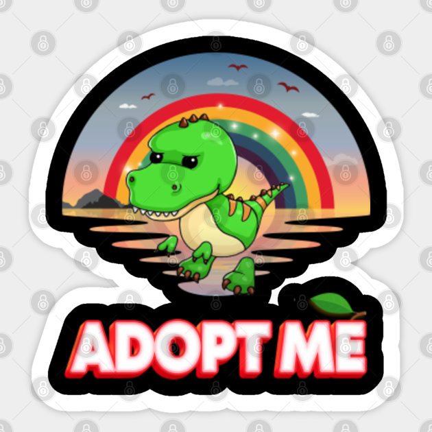 Mega Trex Adopt Me Cute Sunset Trex Adopt Me Sticker Teepublic cute sunset trex