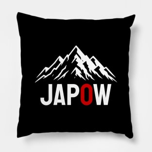 JAPOW Japan Powder Snow Snowboard Sticker - White Pillow