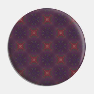 Dark Red Triangular Pattern - WelshDesignsTP003 Pin