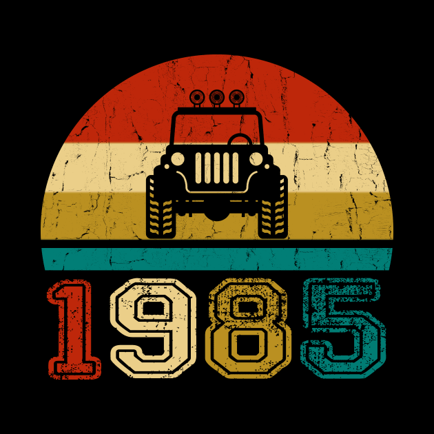 Vintage Jeep 1985 Birthday Jeep Gift by Superdadlove