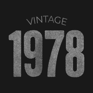 Vintage 1978 44 Years Old Birthday T-Shirt
