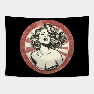 american girl retro style Tapestry