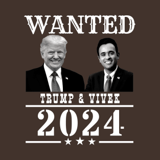 WANTED Trump & Vivek 2024 T-Shirt