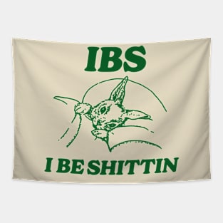 IBS i be shittin T Shirt, Meme T Shirt, Vintage Cartoon T Shirt, Aesthetic Tee, Unisex Tapestry