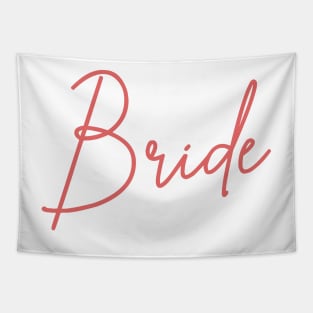 Bride Rose Script Tapestry